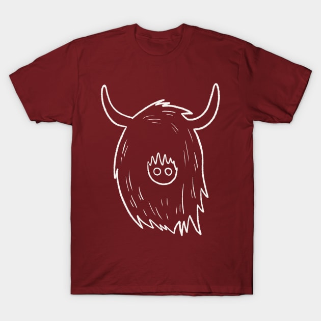 Highland Cow doodle T-Shirt by Sketchy